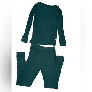 Little Sleepies Emerald Ribbed 5/6